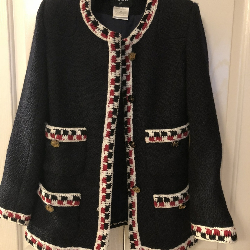 Chanel Navy Jacket 36